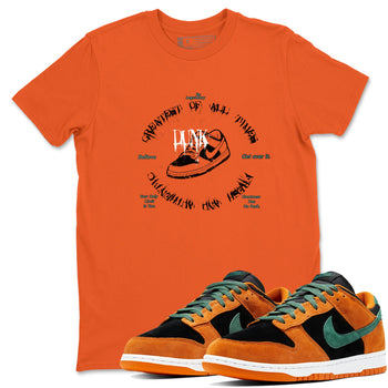 Dunk Low Ceramic shirts to match jordans Goat Kick sneaker match tees Dunk Ceramic match shoes to clothes SNRT Sneaker Tees unisex cotton Orange 1 shirts