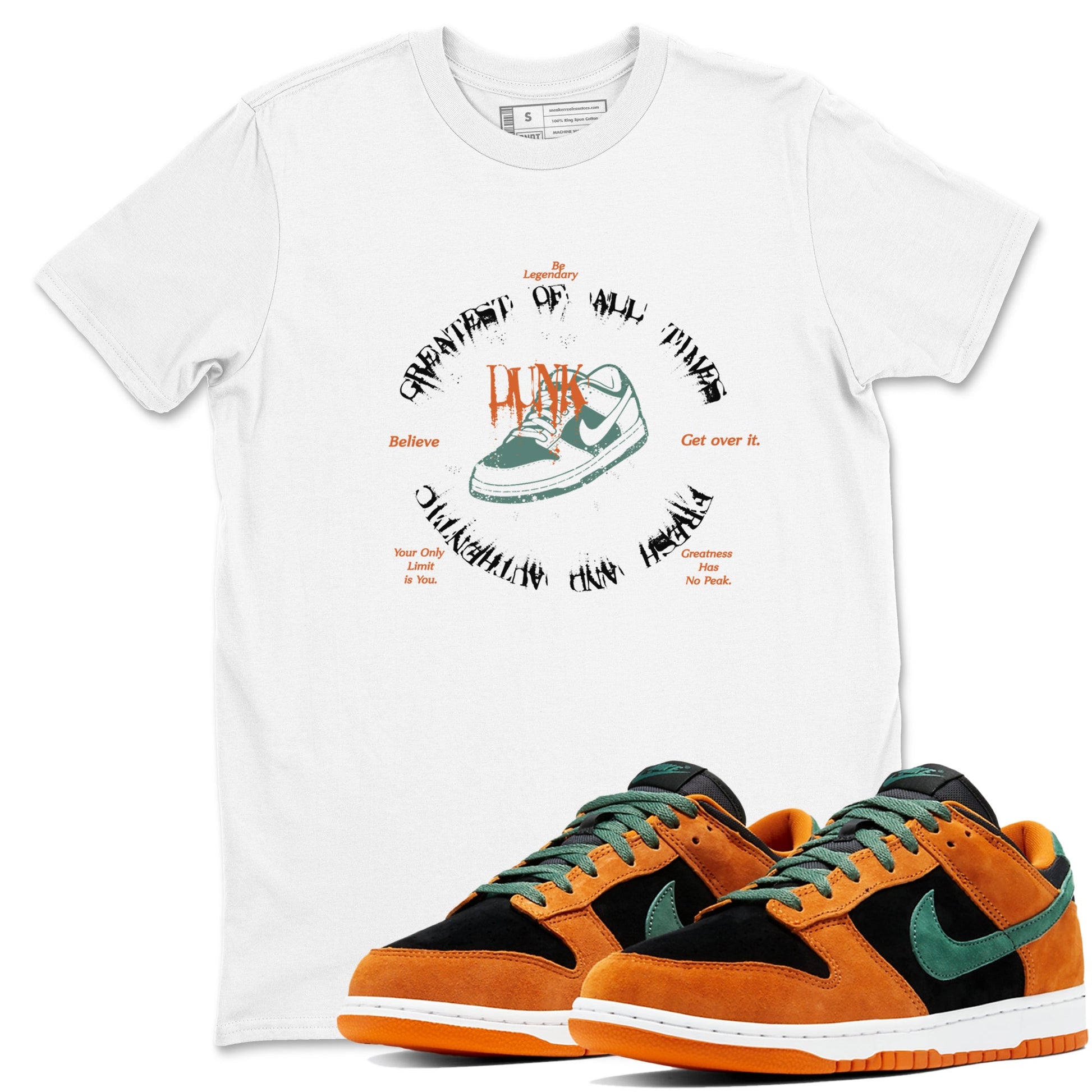 Dunk Low Ceramic shirts to match jordans Goat Kick sneaker match tees Dunk Ceramic match shoes to clothes SNRT Sneaker Tees unisex cotton White 1 shirts