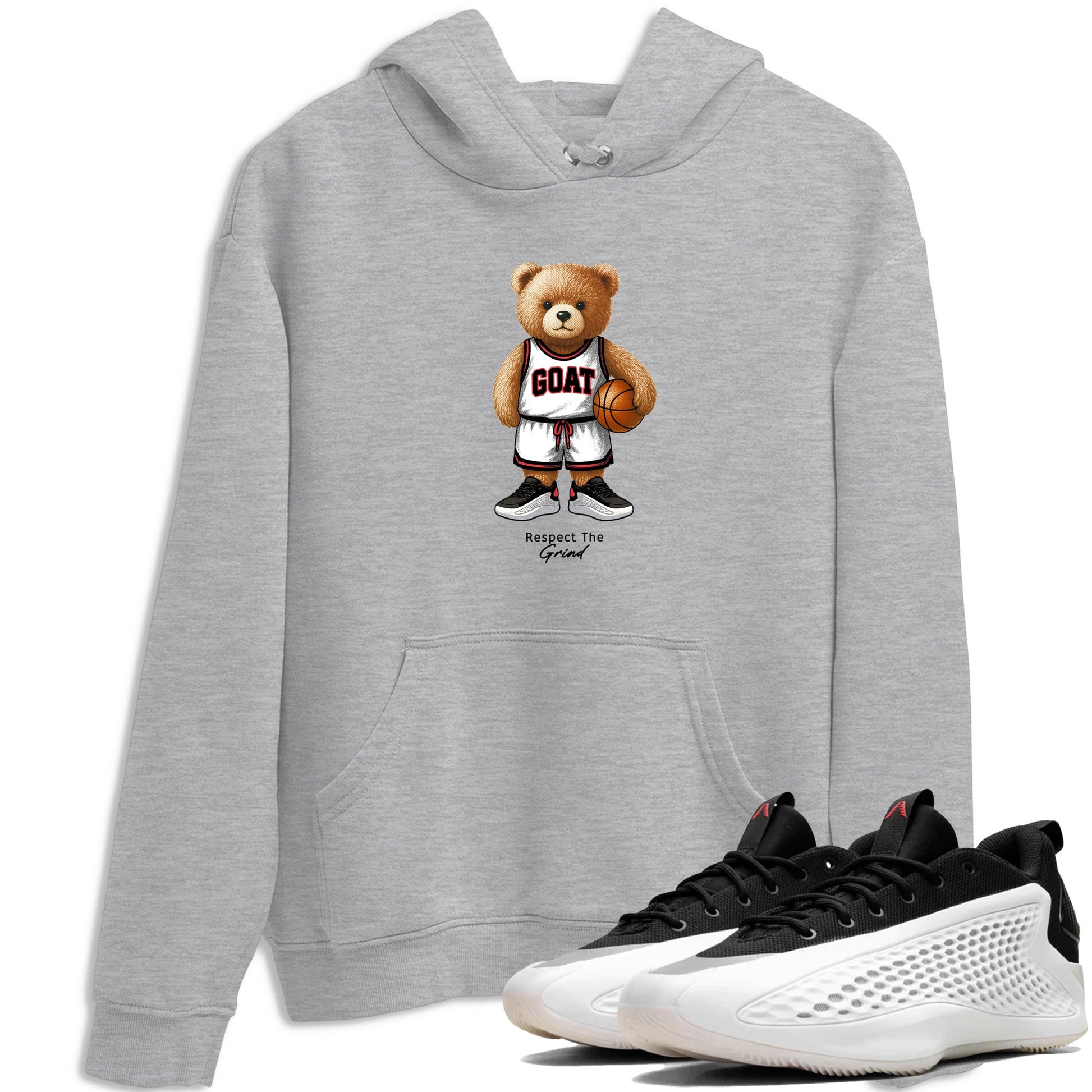 Basketball Graphic Tee – Sneaker Tees To Match Adidas AE 1 Best Of Adi – GOAT Mode Graphic Tee Heather Grey 1. Perfect for Jordan releases 2025 colorways.