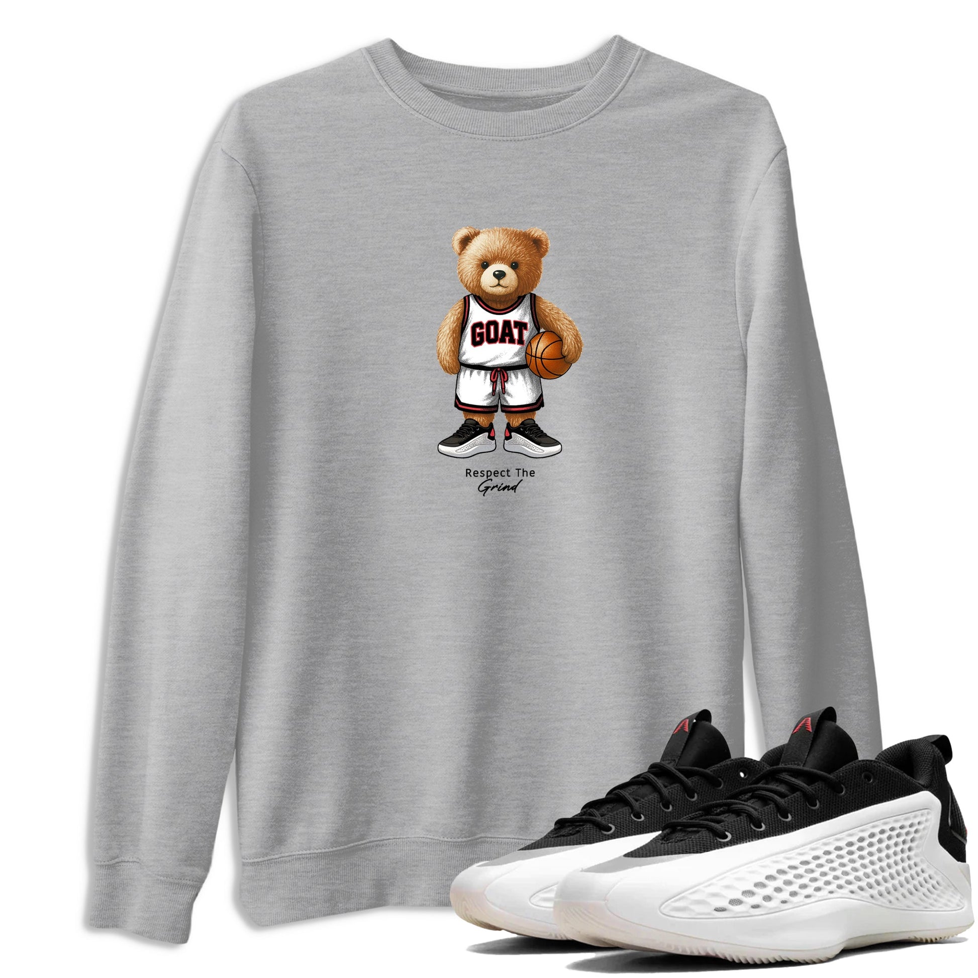 Basketball Graphic Tee – Sneaker Tees To Match Adidas AE 1 Best Of Adi – GOAT Mode Graphic Tee Heather Grey 1. Perfect for Jordan releases 2025 colorways.