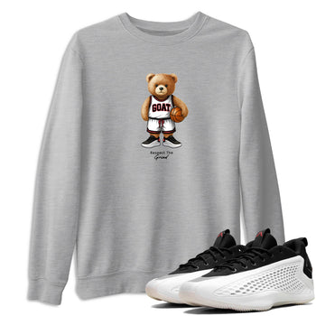 Basketball Graphic Tee – Sneaker Tees To Match Adidas AE 1 Best Of Adi – GOAT Mode Graphic Tee Heather Grey 1. Perfect for Jordan releases 2025 colorways.