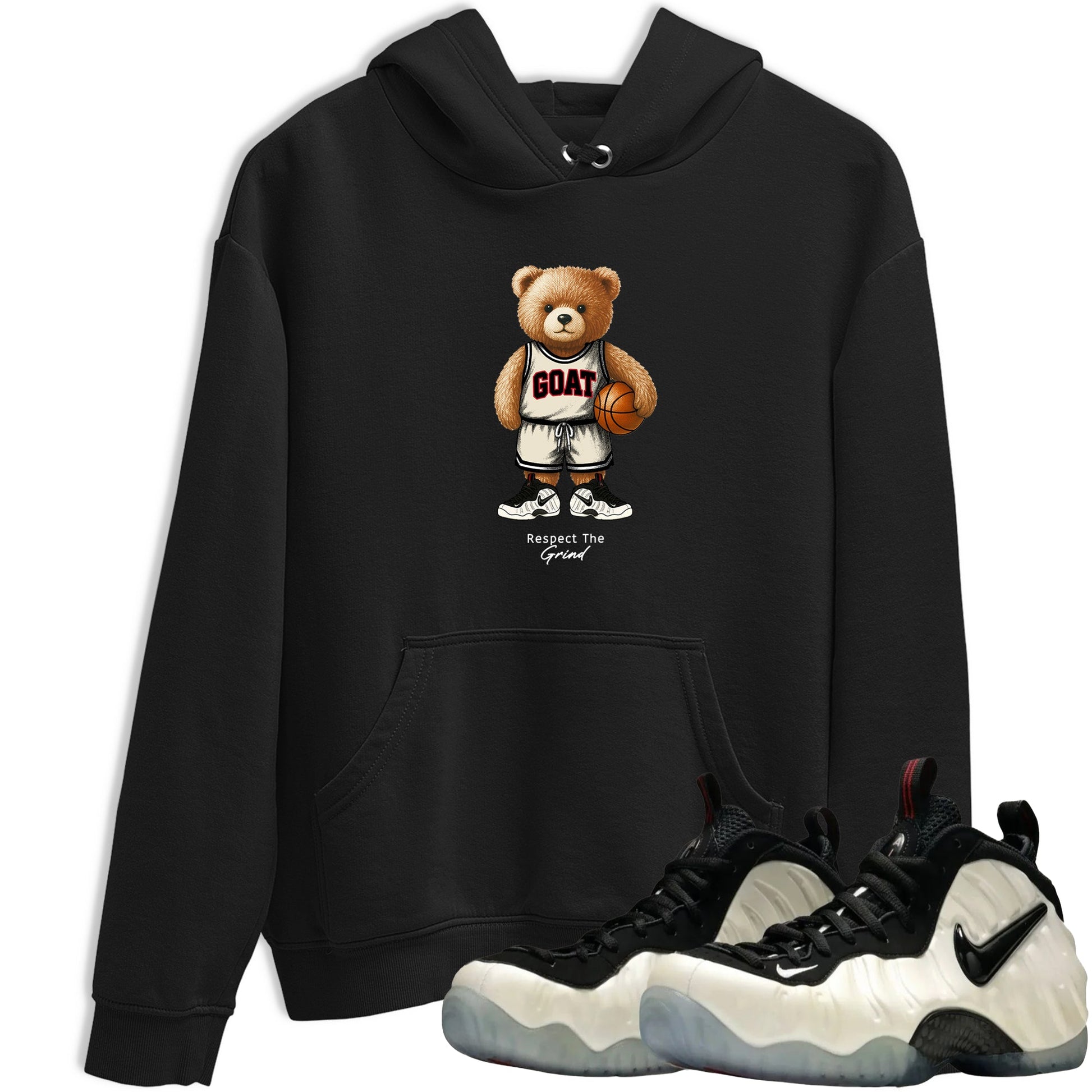 Sneaker Threads – Sneaker Tees To Match Air Foamposite One Pearl – GOAT Mode Graphic Tee Black 1. Perfect for Jordan releases 2025 colorways.