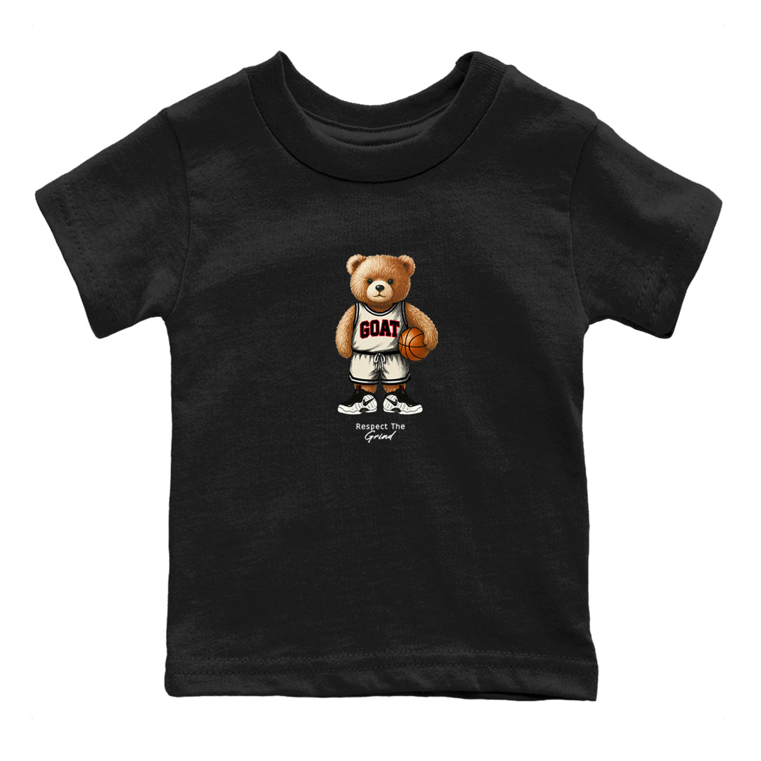 Sneaker Threads – Sneaker Tees To Match Air Foamposite One Pearl – GOAT Mode Youth Graphic Tee Black 2. Perfect for Jordan releases 2025 colorways.