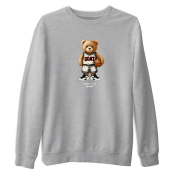 Sneaker Threads – Sneaker Tees To Match Air Foamposite One Pearl – GOAT Mode Graphic Tee Heather Grey 2. Perfect for Jordan releases 2025 colorways.