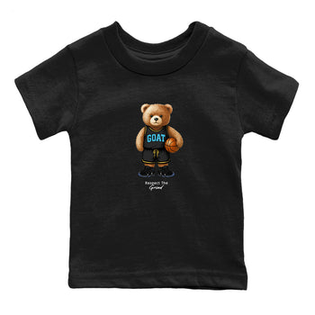 Basketball Graphic Tee – Sneaker Tees To Match Air Jordan 11 Gamma – GOAT Mode Youth Graphic Tee Black 2. Perfect for 11s Gamma releases 2025 colorways.