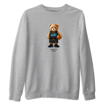 Basketball Graphic Tee – Sneaker Tees To Match Air Jordan 11 Gamma – GOAT Mode Graphic Tee Heather Grey 2. Perfect for 11s Gamma releases 2025 colorways.