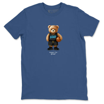 Basketball Graphic Tee – Sneaker Tees To Match Air Jordan 11 Gamma – GOAT Mode Graphic Tee Denim Blue 2. Perfect for 11s Gamma releases 2025 colorways.