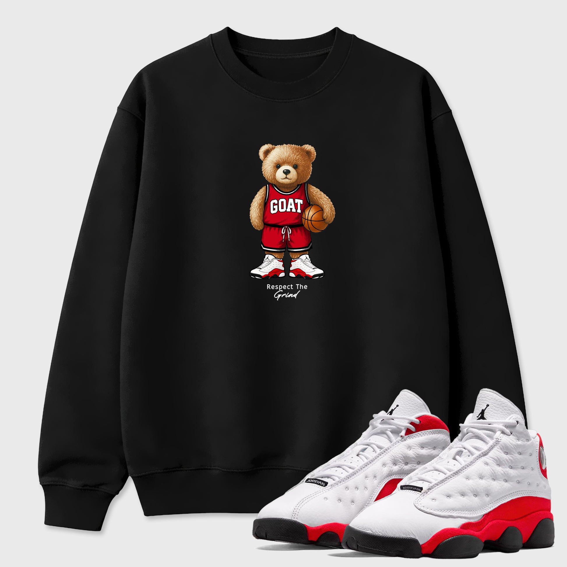 GOAT Mode SNRT Sneaker Tees - Air Jordan 13 University Red - SNRT Sneaker T-shirts