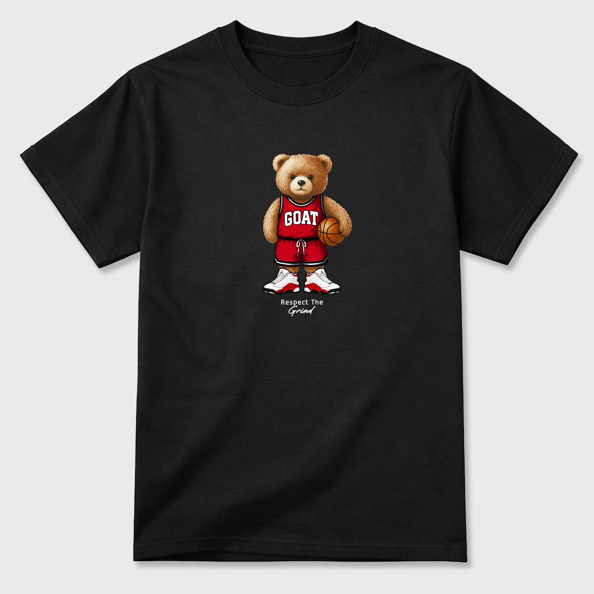 Best Sneakerfit for Sneakerheads Graphic Tees To Match Air Jordan 13 University Red Sneakers – GOAT Mode Tee Black 2