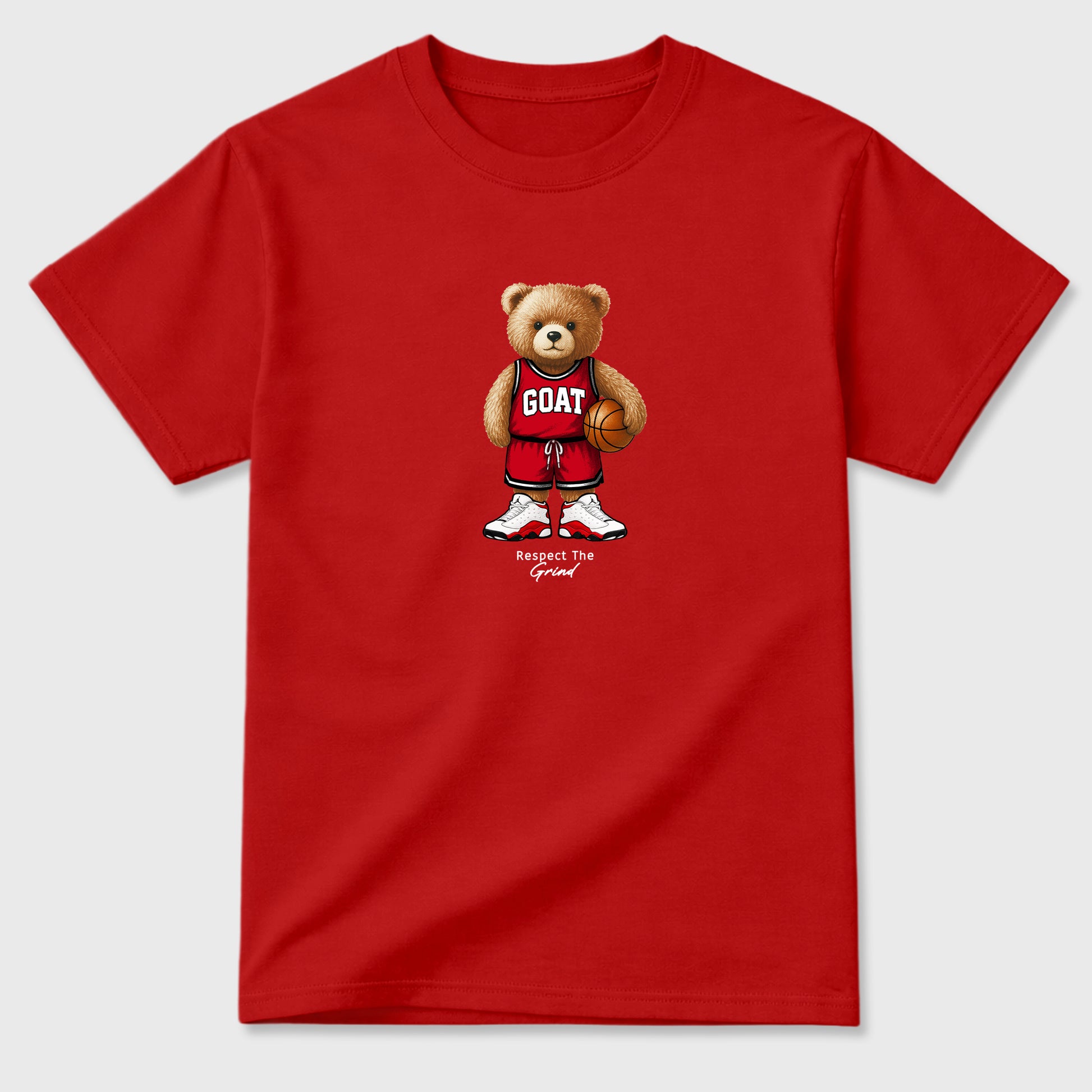 Best Sneakerfit for Sneakerheads Graphic Tees To Match Air Jordan 13 University Red Sneakers – GOAT Mode Tee Red 2