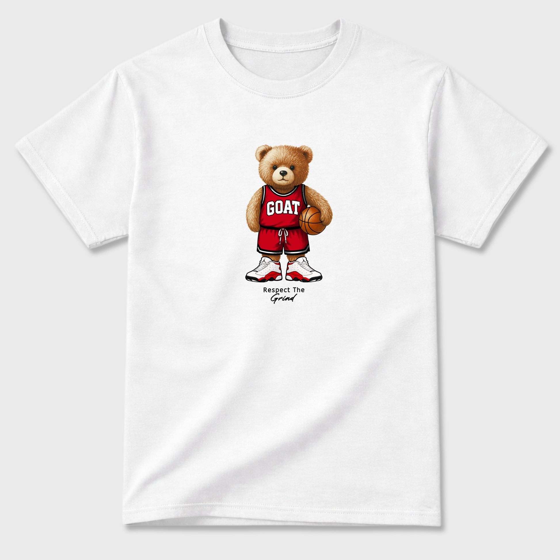 Best Sneakerfit for Sneakerheads Graphic Tees To Match Air Jordan 13 University Red Sneakers – GOAT Mode Tee White 2