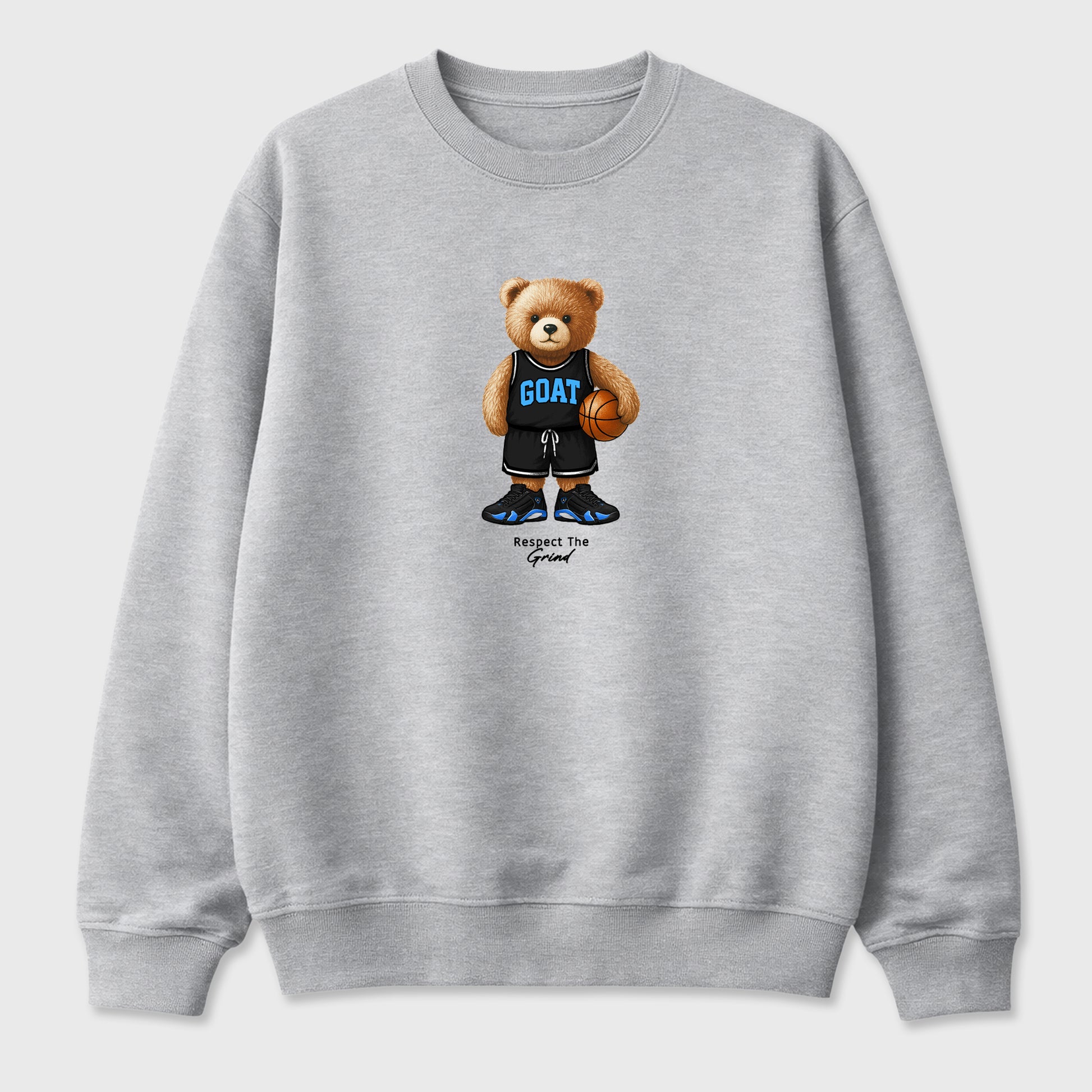 Sneaker match tees – Sneaker Tees To Match Air Jordan 14 University Blue Shoes – GOAT Mode Tee Heather Grey 2