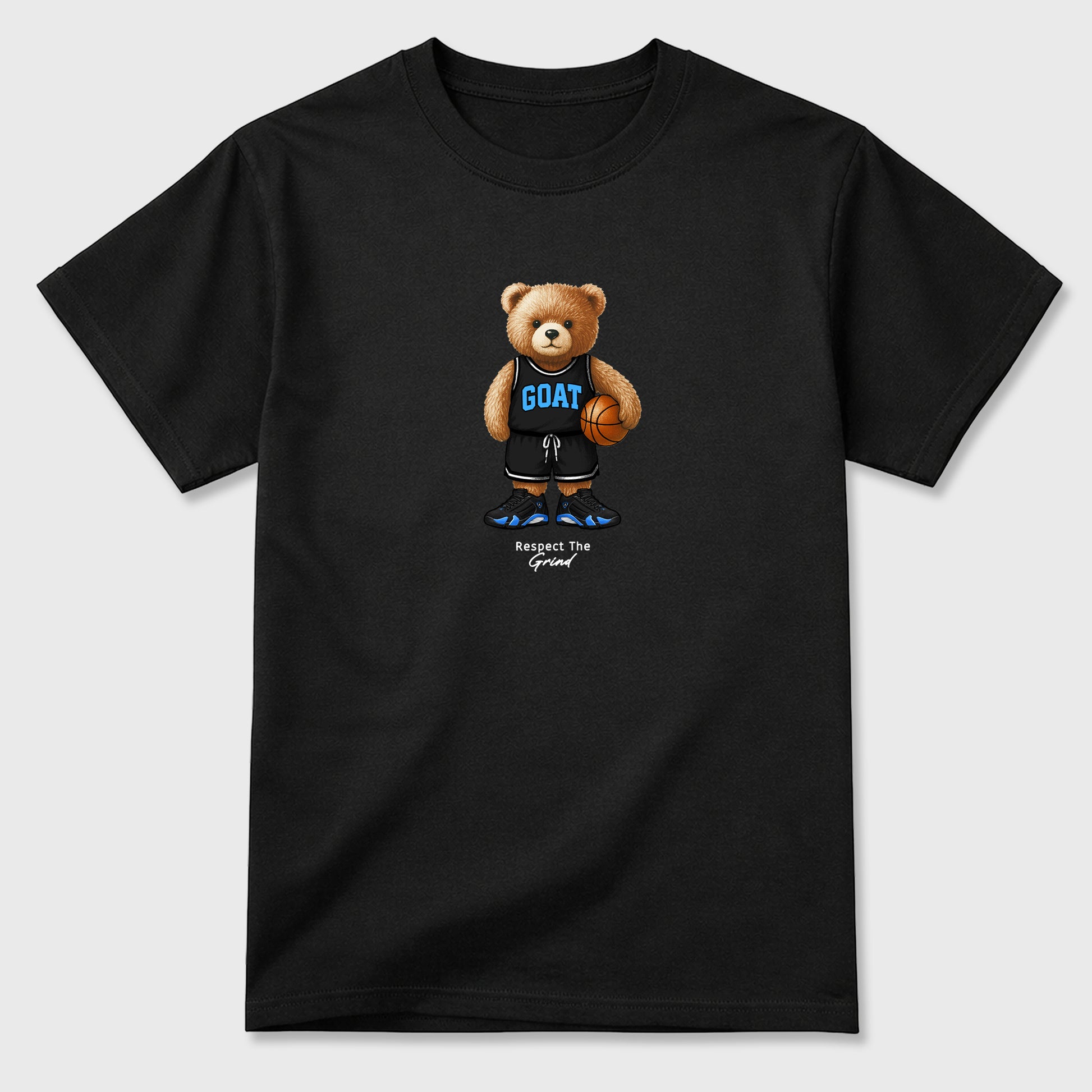 Sneaker match tees – Sneaker Tees To Match Air Jordan 14 University Blue Shoes – GOAT Mode Tee Black 2