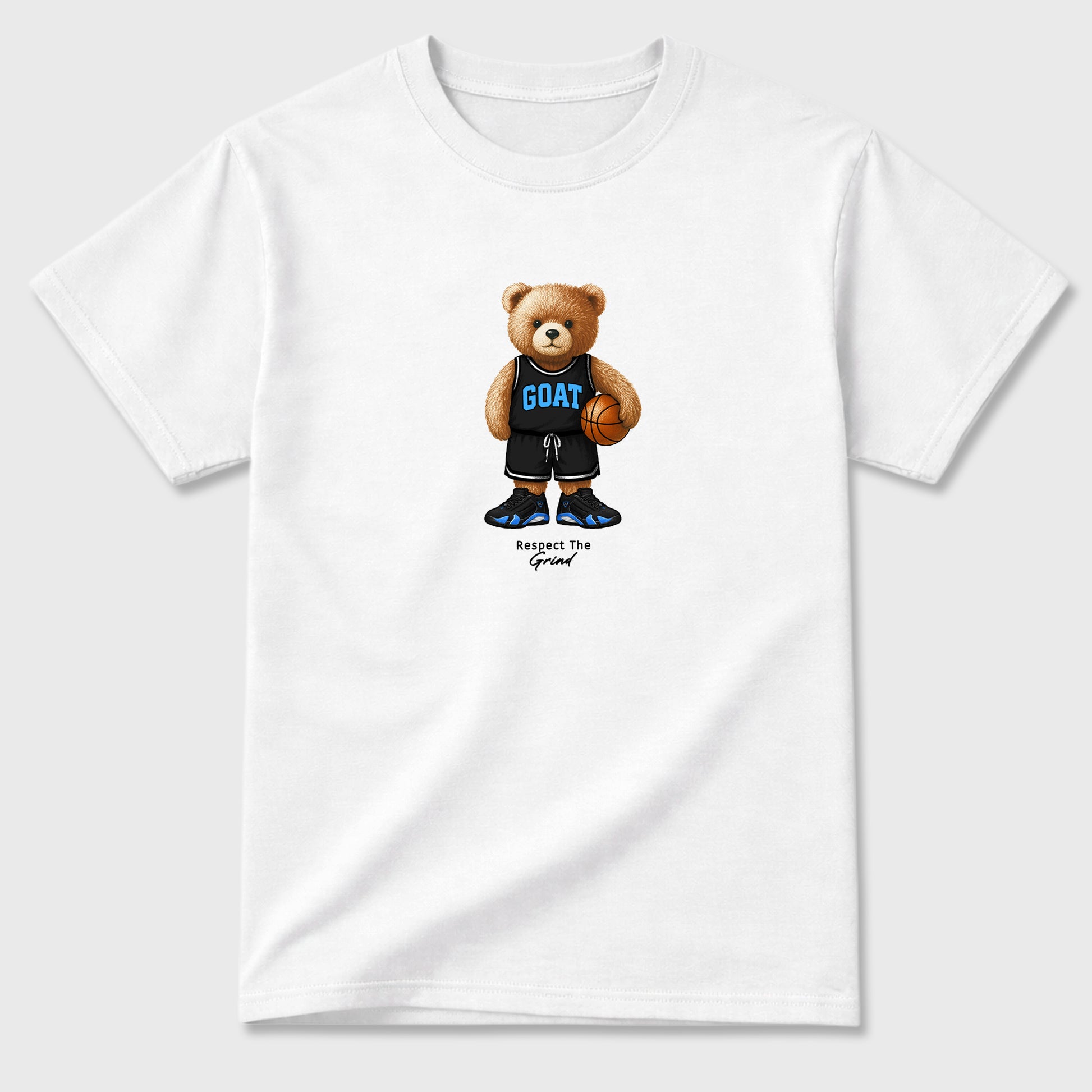 Sneaker match tees – Sneaker Tees To Match Air Jordan 14 University Blue Shoes – GOAT Mode Tee White 2