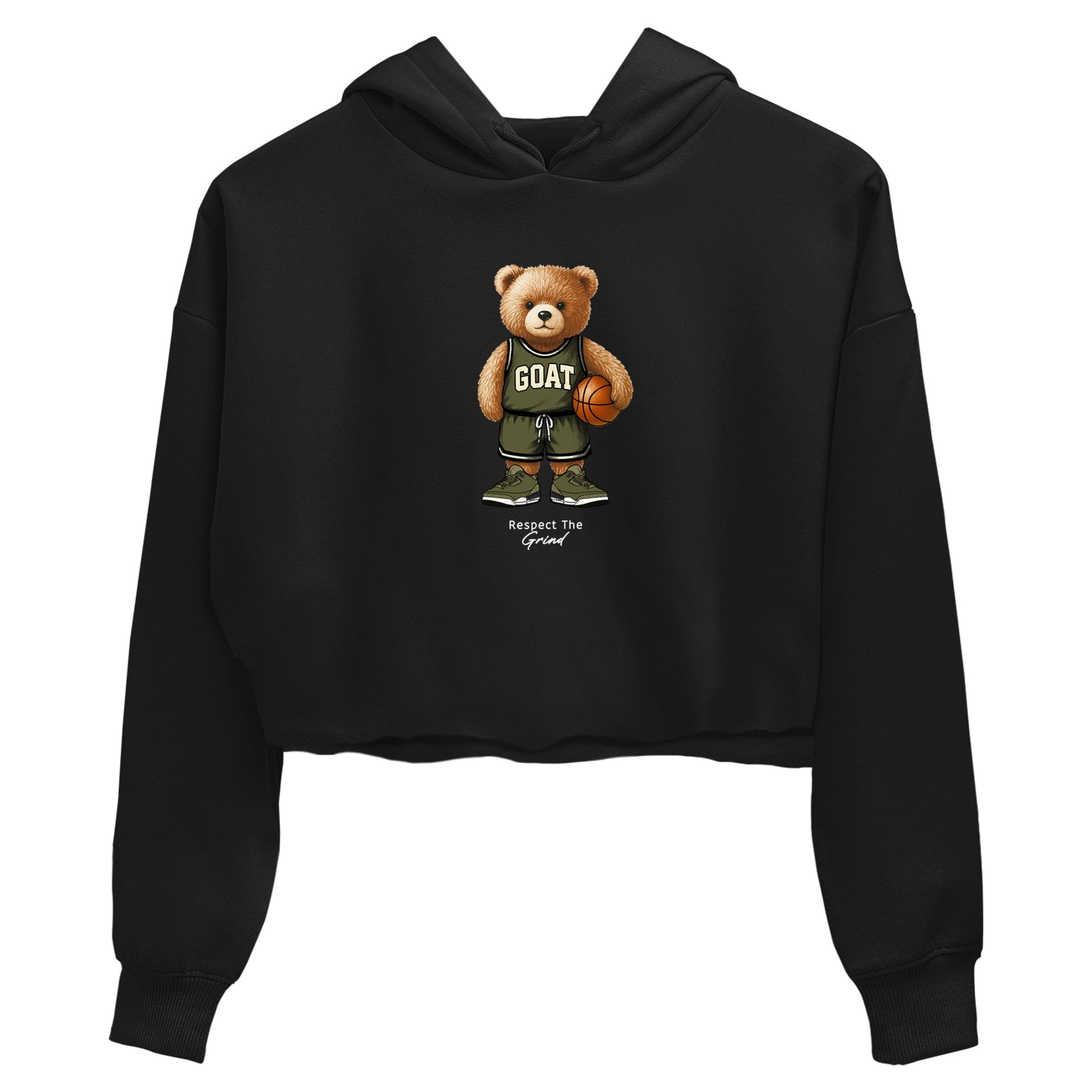 Basketball Graphic Tee – Sneaker Tees To Match Air Jordan 3 Family Affair – GOAT Mode Crop Tee Black 2. Perfect for 3s Medium Olive releases 2025 colorways.