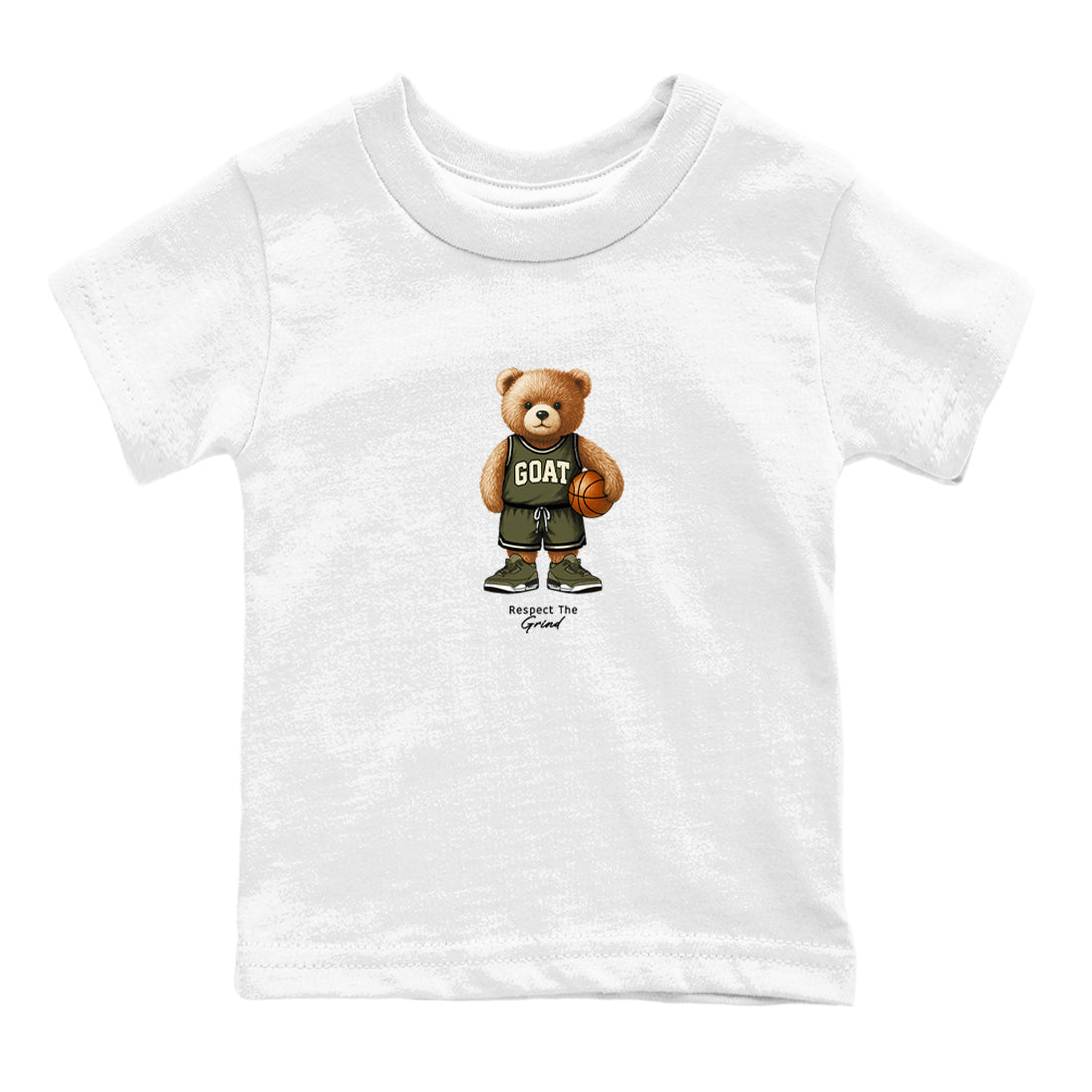 Basketball Graphic Tee – Sneaker Tees To Match Air Jordan 3 Family Affair – GOAT Mode Youth Graphic Tee White 2. Perfect for 3s Medium Olive releases 2025 colorways.