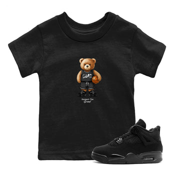 Basketball Graphic Tee – Sneaker Tees To Match Air Jordan 4 Black Cat – GOAT Mode Youth Graphic Tee Black 1. Perfect for Black Cat releases 2025 colorways.