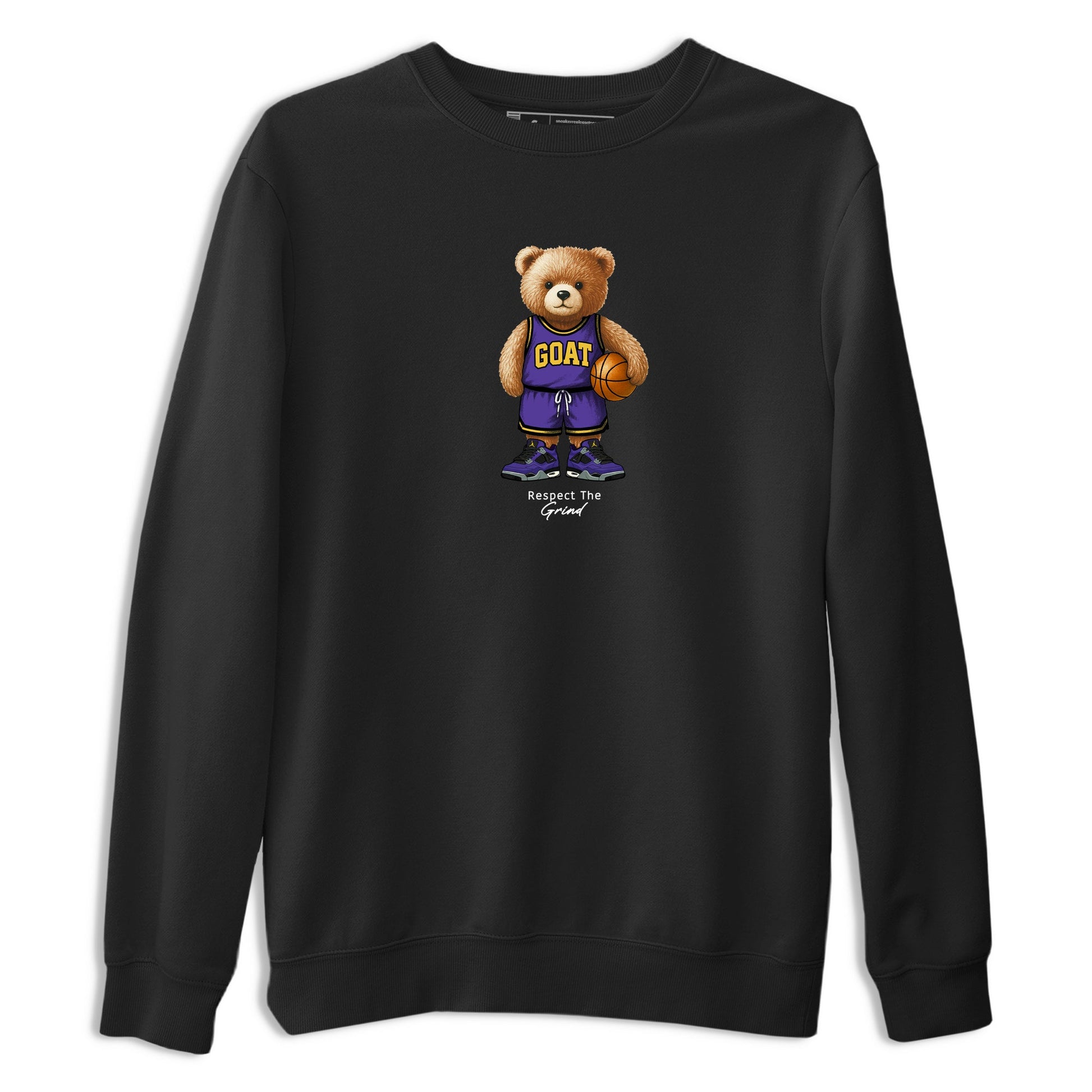 Best Sneakerfits graphic tee – Los Angeles Basketball Tees To Match Air Jordan 4 Lakeshow – GOAT Mode Tee Black 2