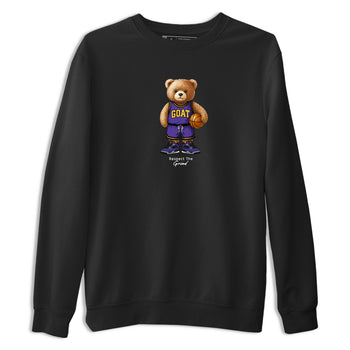 Best Sneakerfits graphic tee – Los Angeles Basketball Tees To Match Air Jordan 4 Lakeshow – GOAT Mode Tee Black 2