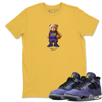 Best Sneakerfits graphic tee – Los Angeles Basketball Tees To Match Air Jordan 4 Lakeshow – GOAT Mode Tee Daisy 1