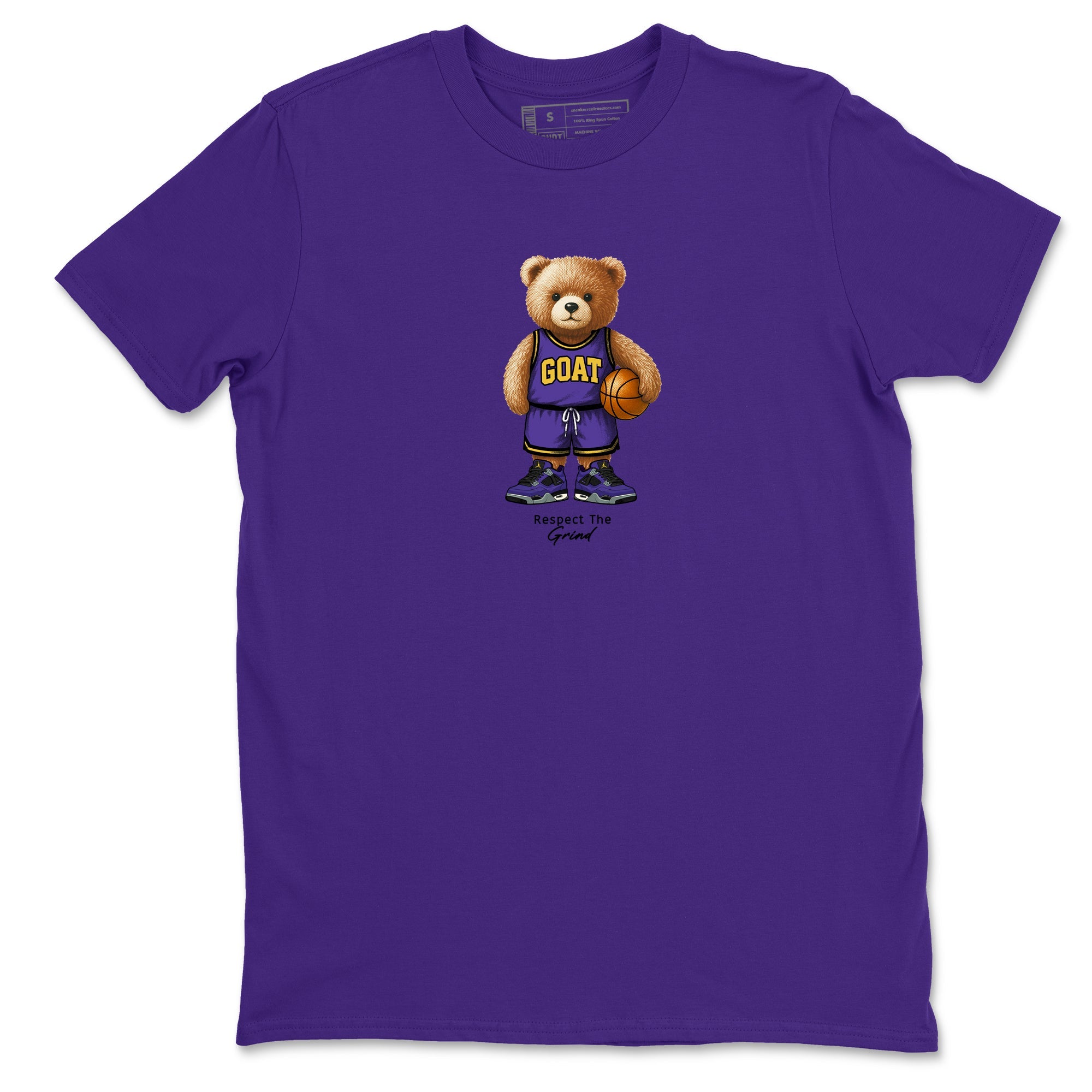 Best Sneakerfits graphic tee – Los Angeles Basketball Tees To Match Air Jordan 4 Lakeshow – GOAT Mode Tee Purple 2