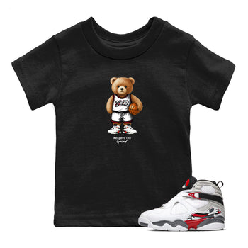 Sneaker match tees – Sneaker Tees To Match Air Jordan 8 Bunny Shoes Air Jordan 8 White and True Red – GOAT Mode Kids T-Shirt Black 1