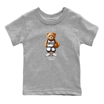 Sneaker match tees – Sneaker Tees To Match Air Jordan 8 Bunny Shoes Air Jordan 8 White and True Red – GOAT Mode Kids T-Shirt Heather Grey 2