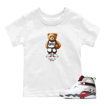 Sneaker match tees – Sneaker Tees To Match Air Jordan 8 Bunny Shoes Air Jordan 8 White and True Red – GOAT Mode Kids T-Shirt White 1