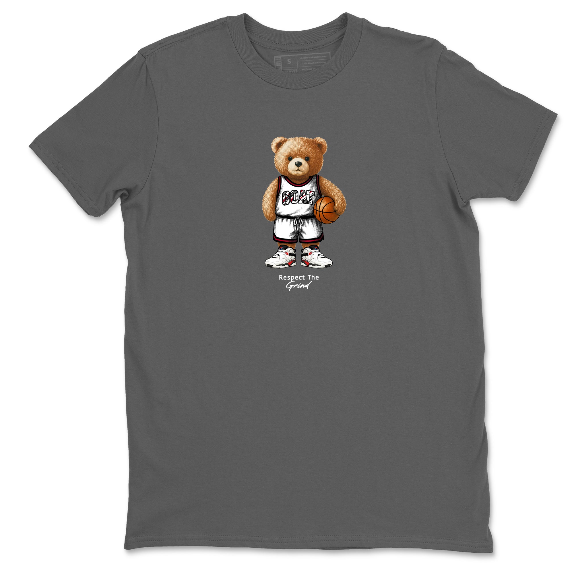 Sneaker match tees – Sneaker Tees To Match Air Jordan 8 Bunny Shoes Air Jordan 8 White and True Red – GOAT Mode Tee Cool Grey 2