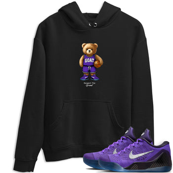 Basketball Graphic Tee – Sneaker Tees To Match KD 9 Hyper Grape – GOAT Mode Graphic Tee Black 1. Perfect for purple basketball sneaker releases and legacy-inspired colorways for 2025 hoopers.