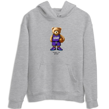 Basketball Graphic Tee – Sneaker Tees To Match KD 9 Hyper Grape – GOAT Mode Graphic Tee Heather Grey 2. Perfect for purple basketball sneaker releases and legacy-inspired colorways for 2025 hoopers.