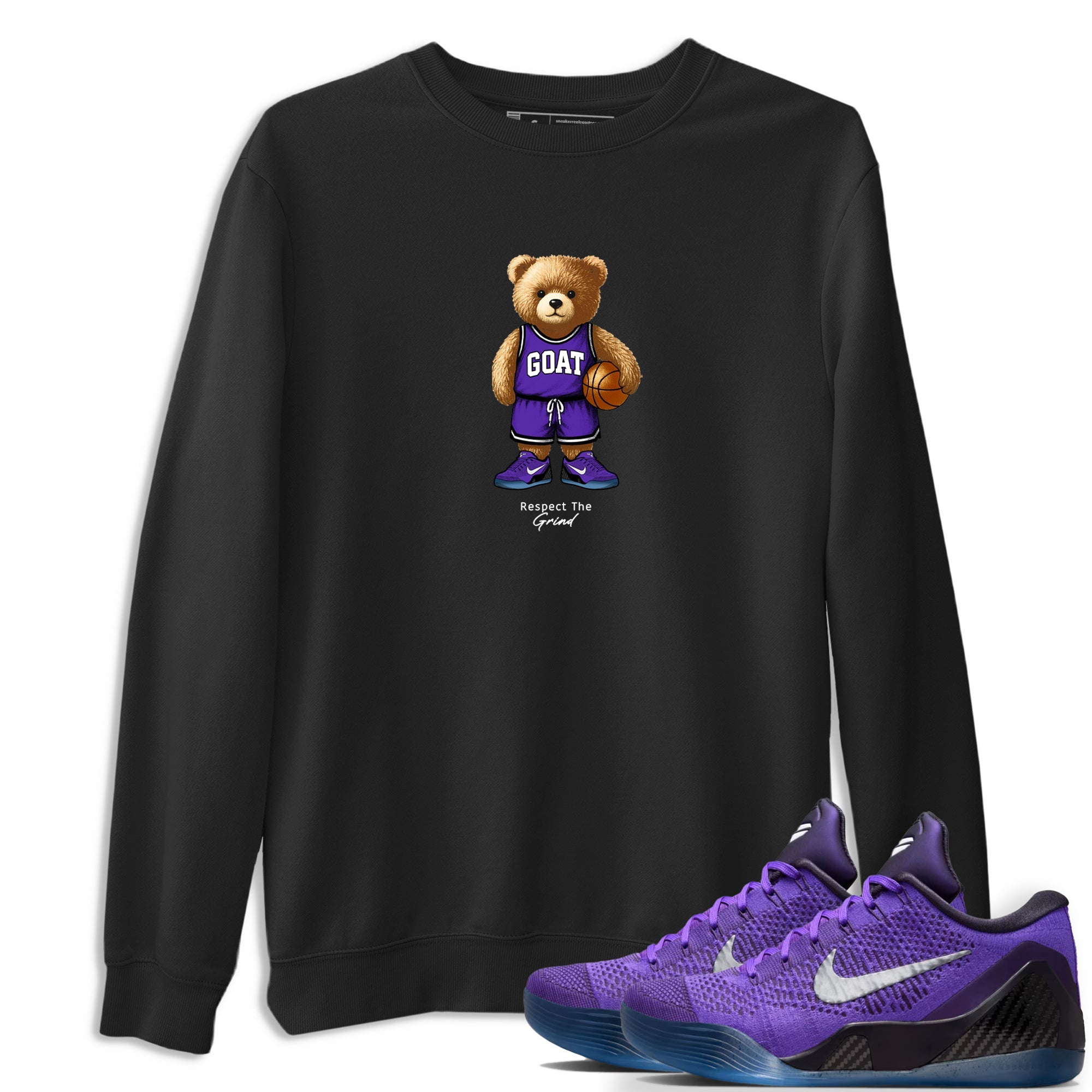 Basketball Graphic Tee – Sneaker Tees To Match KD 9 Hyper Grape – GOAT Mode Graphic Tee Black 1. Perfect for purple basketball sneaker releases and legacy-inspired colorways for 2025 hoopers.