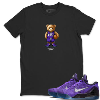 Basketball Graphic Tee – Sneaker Tees To Match KD 9 Hyper Grape – GOAT Mode Graphic Tee Black 1. Perfect for purple basketball sneaker releases and legacy-inspired colorways for 2025 hoopers.