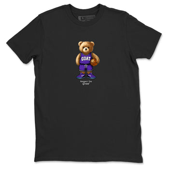 Basketball Graphic Tee – Sneaker Tees To Match KD 9 Hyper Grape – GOAT Mode Graphic Tee Black 2. Perfect for purple basketball sneaker releases and legacy-inspired colorways for 2025 hoopers.