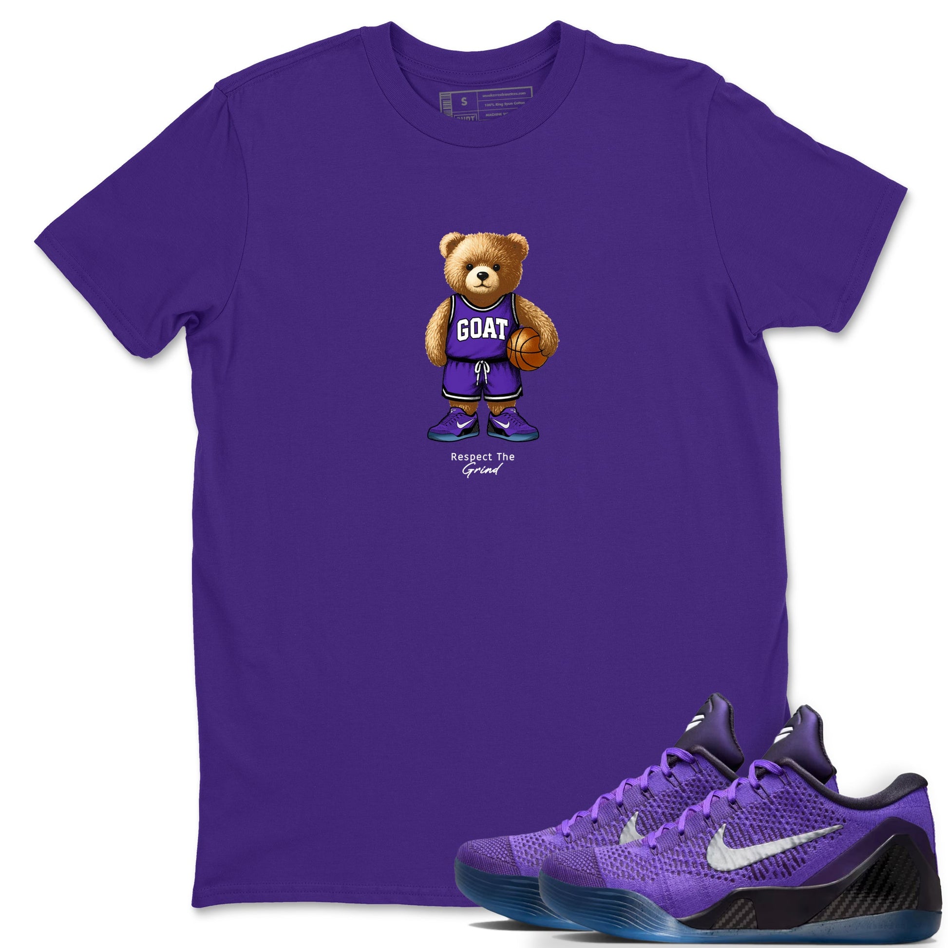 Basketball Graphic Tee – Sneaker Tees To Match KD 9 Hyper Grape – GOAT Mode Graphic Tee Purple 1. Perfect for purple basketball sneaker releases and legacy-inspired colorways for 2025 hoopers.