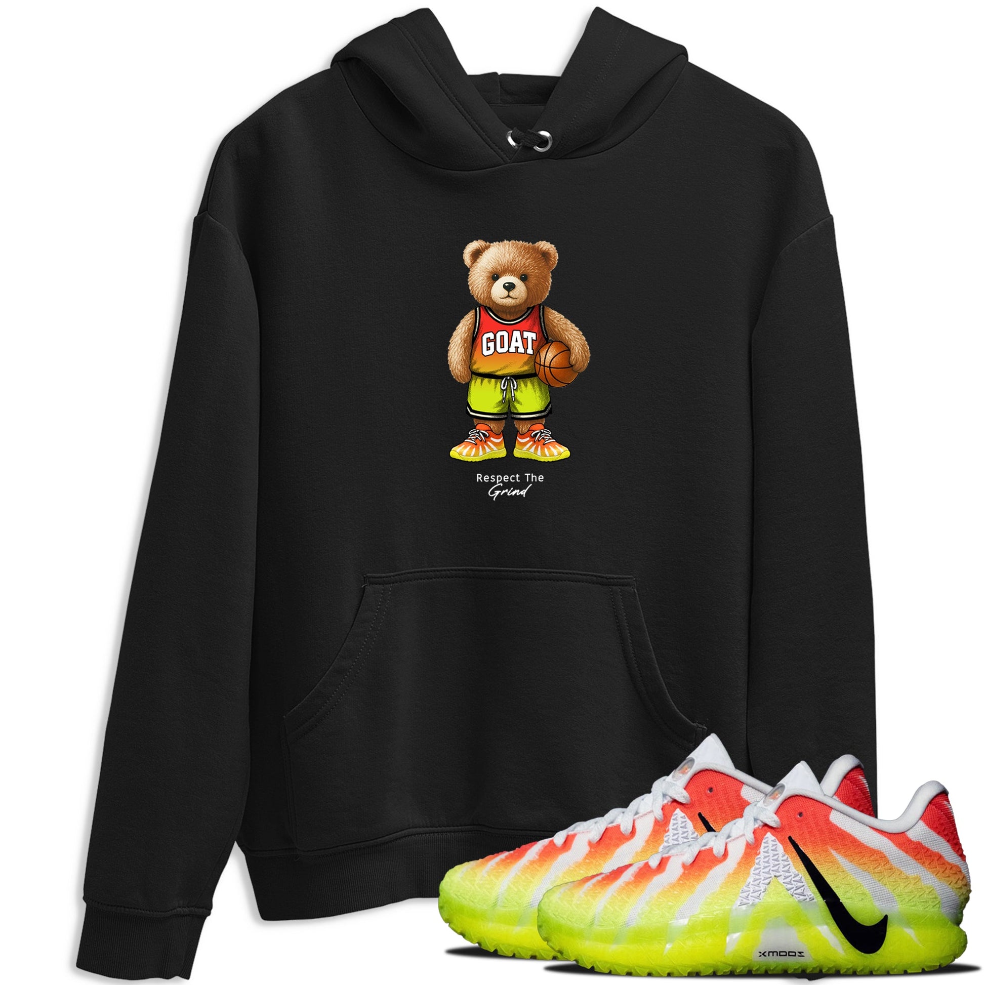 Basketball Graphic Tee – Sneaker Tees To Match Nike JA 3 Under The Christmas Tree – GOAT Mode Graphic Tee Black 1. Perfect for JA3 Christmas releases 2025 colorways.