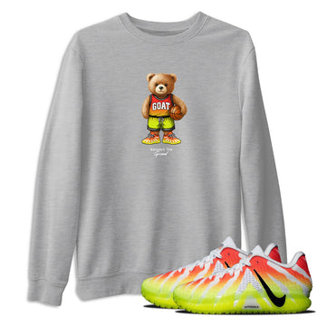 Basketball Graphic Tee – Sneaker Tees To Match Nike JA 3 Under The Christmas Tree – GOAT Mode Graphic Tee Heather Grey 1. Perfect for JA3 Christmas releases 2025 colorways.