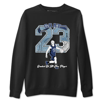 1s Denim shirts to match jordans Goat Player sneaker match tees Air Jordan 1 Denim SNRT Sneaker Tees streetwear brand Black 2 unisex cotton tee