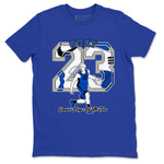 1s Game Royal shirts to match jordans Goat Player sneaker match tees Air Jordan 1 Retro Low OG Game Royal match shoes to clothes SNRT Sneaker Tees unisex cotton Royal Blue 2 shirts