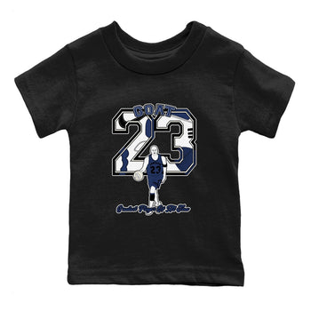 1s Midnight Navy shirts to match jordans Goat Player sneaker match tees Air Jordan 1 Midnight Navy match shoes to clothes SNRT Sneaker Tees Youth Baby Black 2 tee