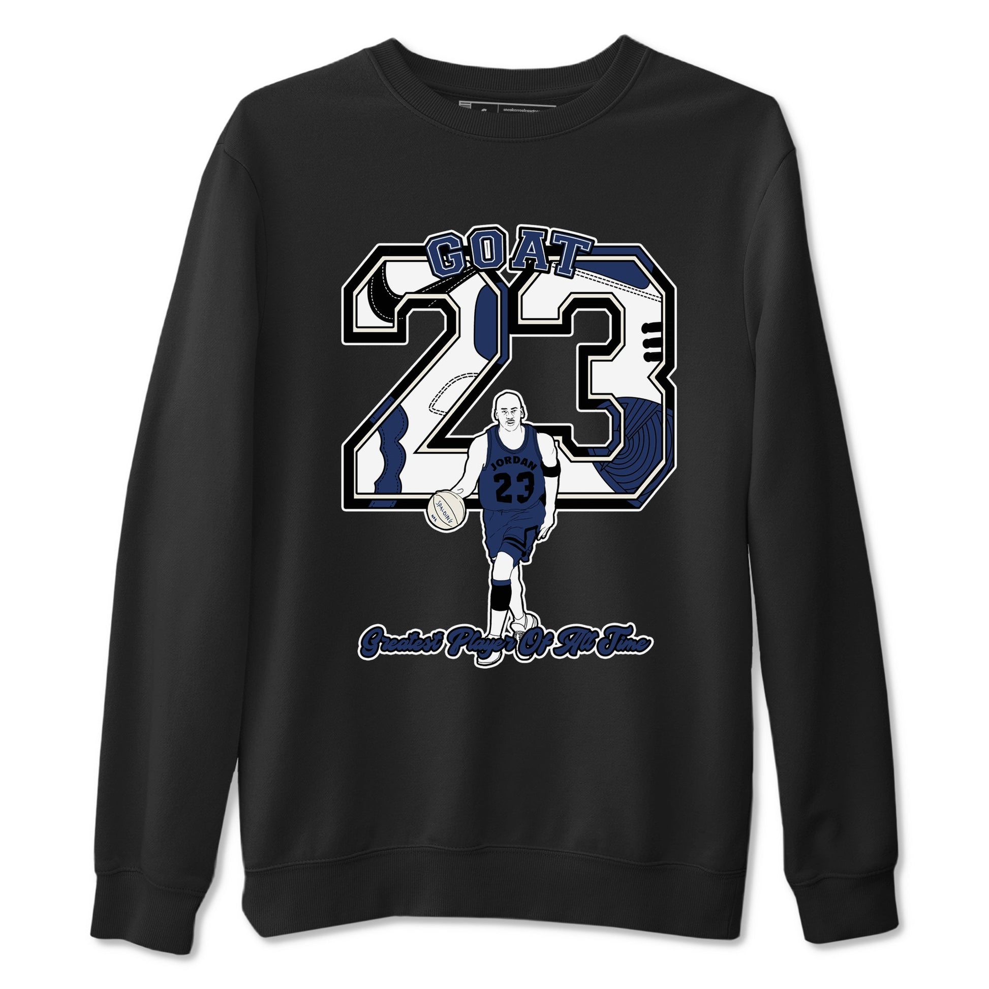 1s Midnight Navy shirts to match jordans Goat Player sneaker match tees Air Jordan 1 Midnight Navy match shoes to clothes SNRT Sneaker Tees unisex cotton Black 2 shirts