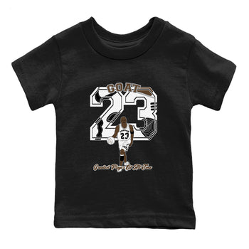 1s Mocha shirts to match jordans Goat Player sneaker match tees Air Jordan 1 Mocha SNRT Sneaker Release Tees Youth Baby Black 2 crew neck shirts