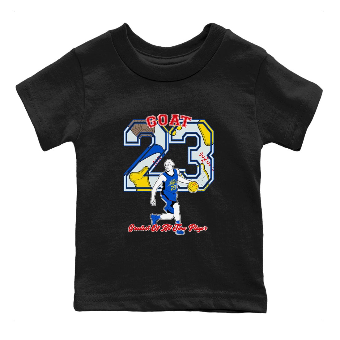 1s Travis Scott Canary shirt to match jordans Goat Player sneaker tees Air Jordan 1 Travis Scott Canary SNRT sneaker release tees baby toddler Black 2 cotton Shirt