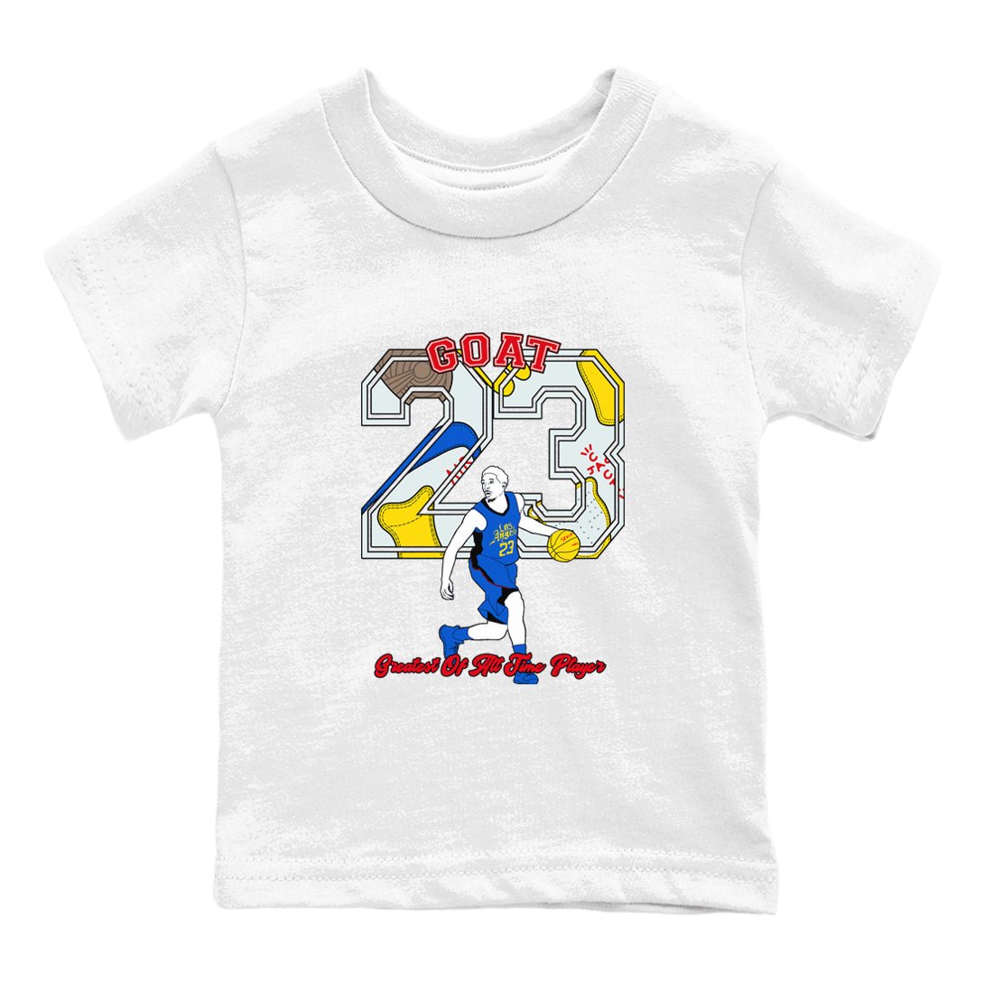 1s Travis Scott Canary shirt to match jordans Goat Player sneaker tees Air Jordan 1 Travis Scott Canary SNRT sneaker release tees baby toddler White 2 cotton Shirt