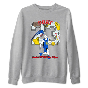 1s Travis Scott Canary shirt to match jordans Goat Player sneaker tees Air Jordan 1 Travis Scott Canary SNRT Sneaker Release Tees unisex cotton Heather Grey 2 crew neck shirt