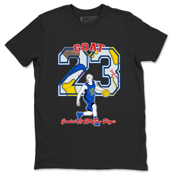 1s Travis Scott Canary shirt to match jordans Goat Player sneaker tees Air Jordan 1 Travis Scott Canary SNRT Sneaker Release Tees unisex cotton Black 2 crew neck shirt
