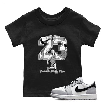 1s Wolf Grey shirts to match jordans Goat Player sneaker match tees Air Jordan 1 Wolf Grey SNRT Sneaker Tees streetwear brand Baby and Youth Black 1 cotton tee