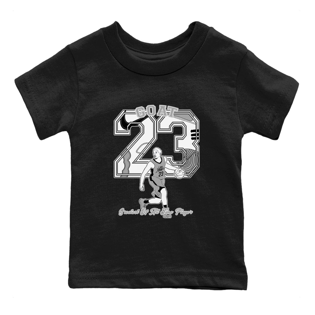 1s Wolf Grey shirts to match jordans Goat Player sneaker match tees Air Jordan 1 Wolf Grey SNRT Sneaker Tees streetwear brand Baby and Youth Black 2 cotton tee