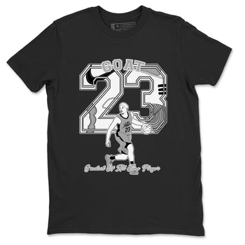 1s Wolf Grey shirts to match jordans Goat Player sneaker match tees Air Jordan 1 Wolf Grey SNRT Sneaker Tees streetwear brand Black 2 unisex cotton tee