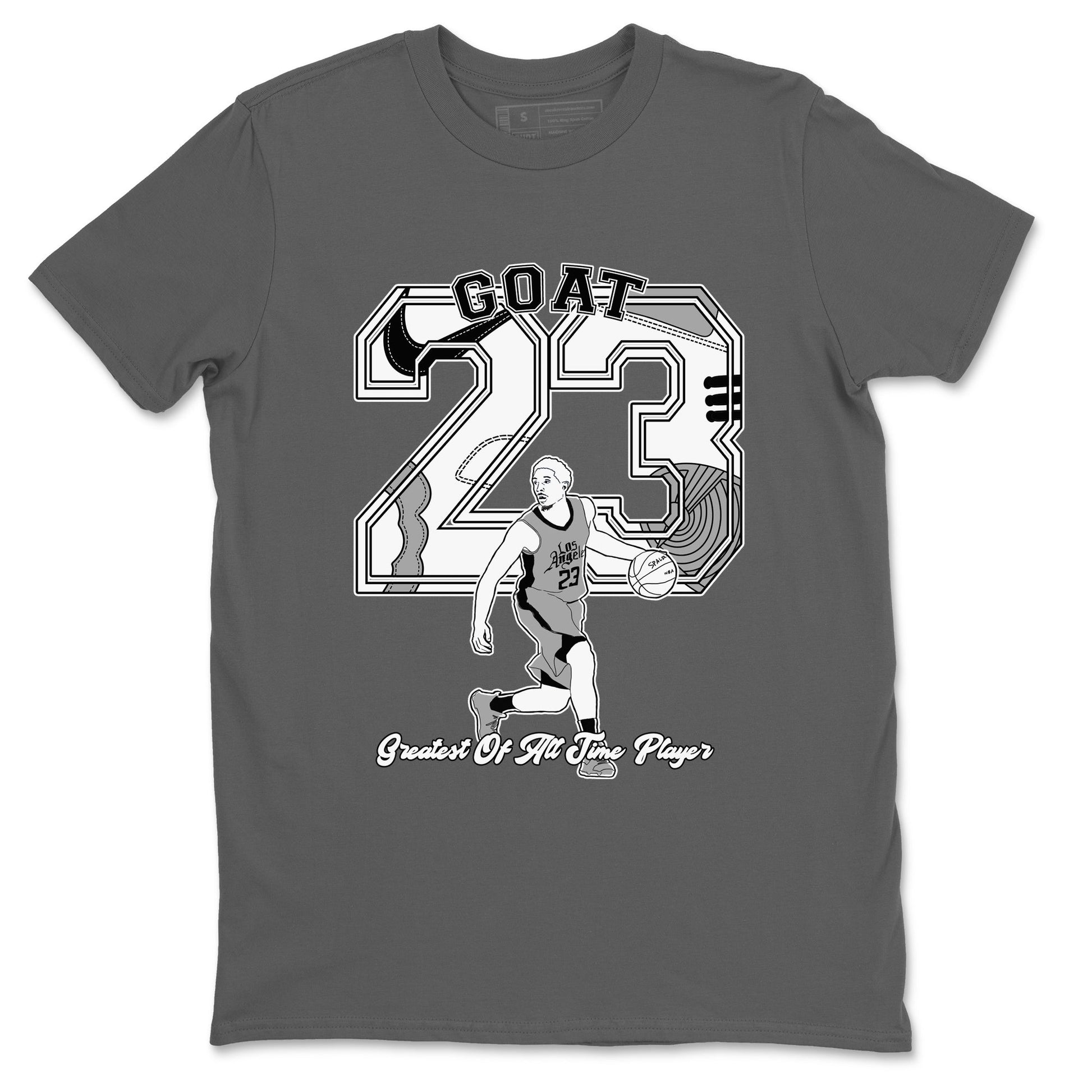 1s Wolf Grey shirts to match jordans Goat Player sneaker match tees Air Jordan 1 Wolf Grey SNRT Sneaker Tees streetwear brand Cool Grey 2 unisex cotton tee